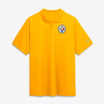 Men's Nike  Gold Pittsburgh Steelers Heritage Roots Victory Dri-FIT Polo