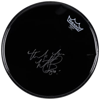 Charlie Watts Rolling Stones Autographed Drumhead - BAS
