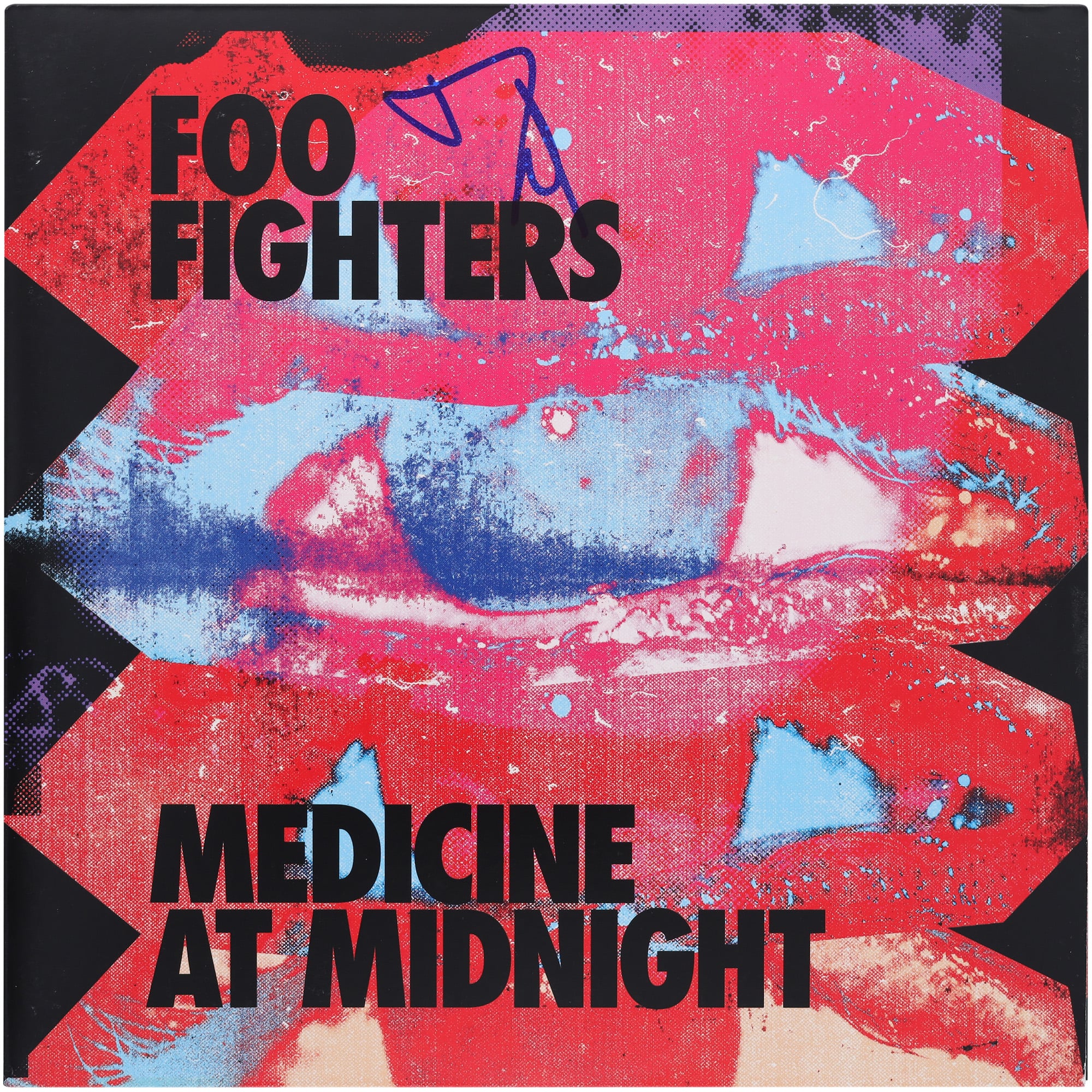 Dave Grohl Foo Fighters Autographed Medicine At Midnight Album - BAS