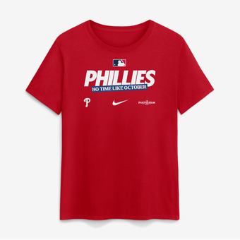Women's Nike Red Philadelphia Phillies 2026 MLB Postseason Authentic Collection T-Shirt