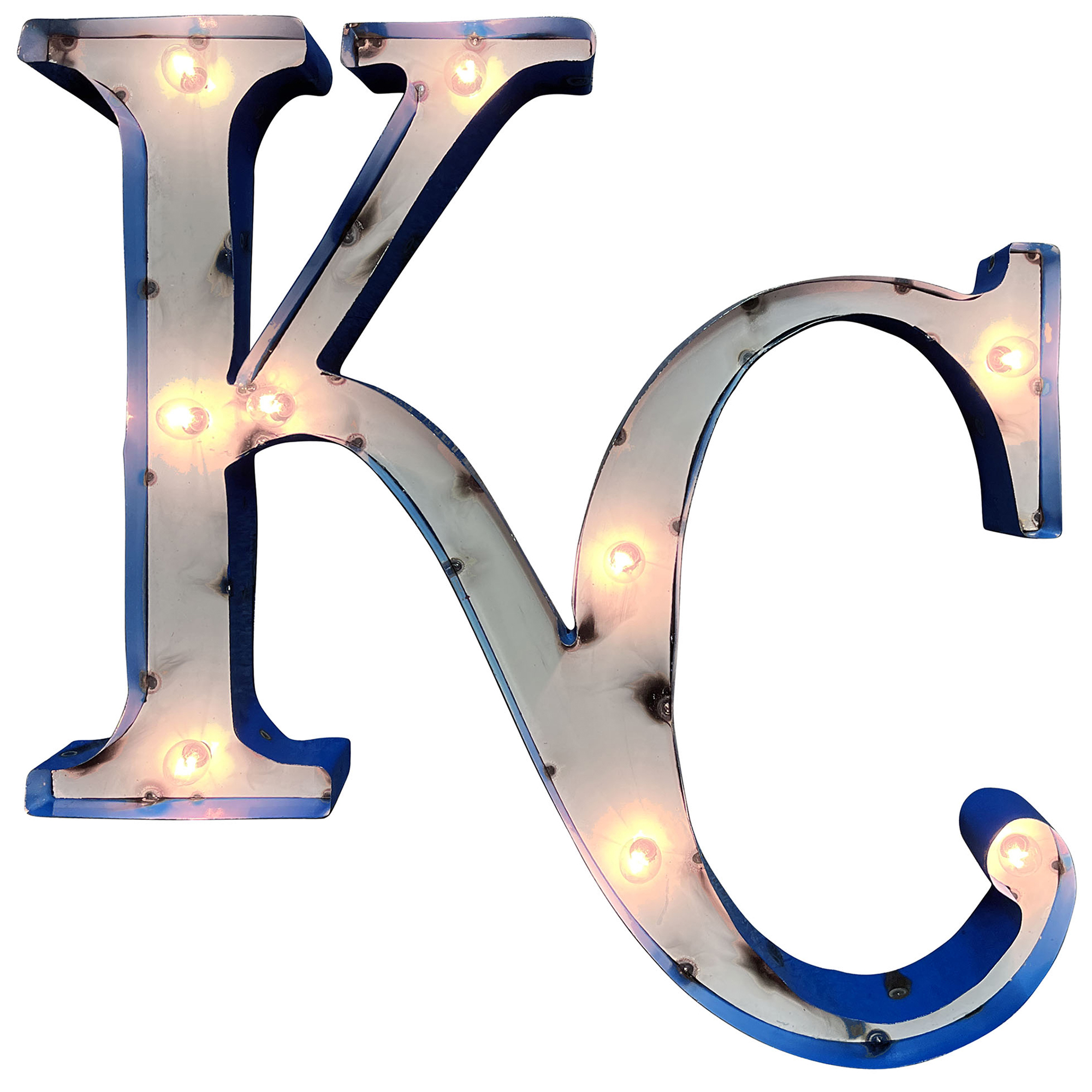 Imperial Kansas City Royals 18” x 25” Logo Recycled Metal Sign Imperial Kansas City Royals 18” x 25” Logo Recycled Metal Sign