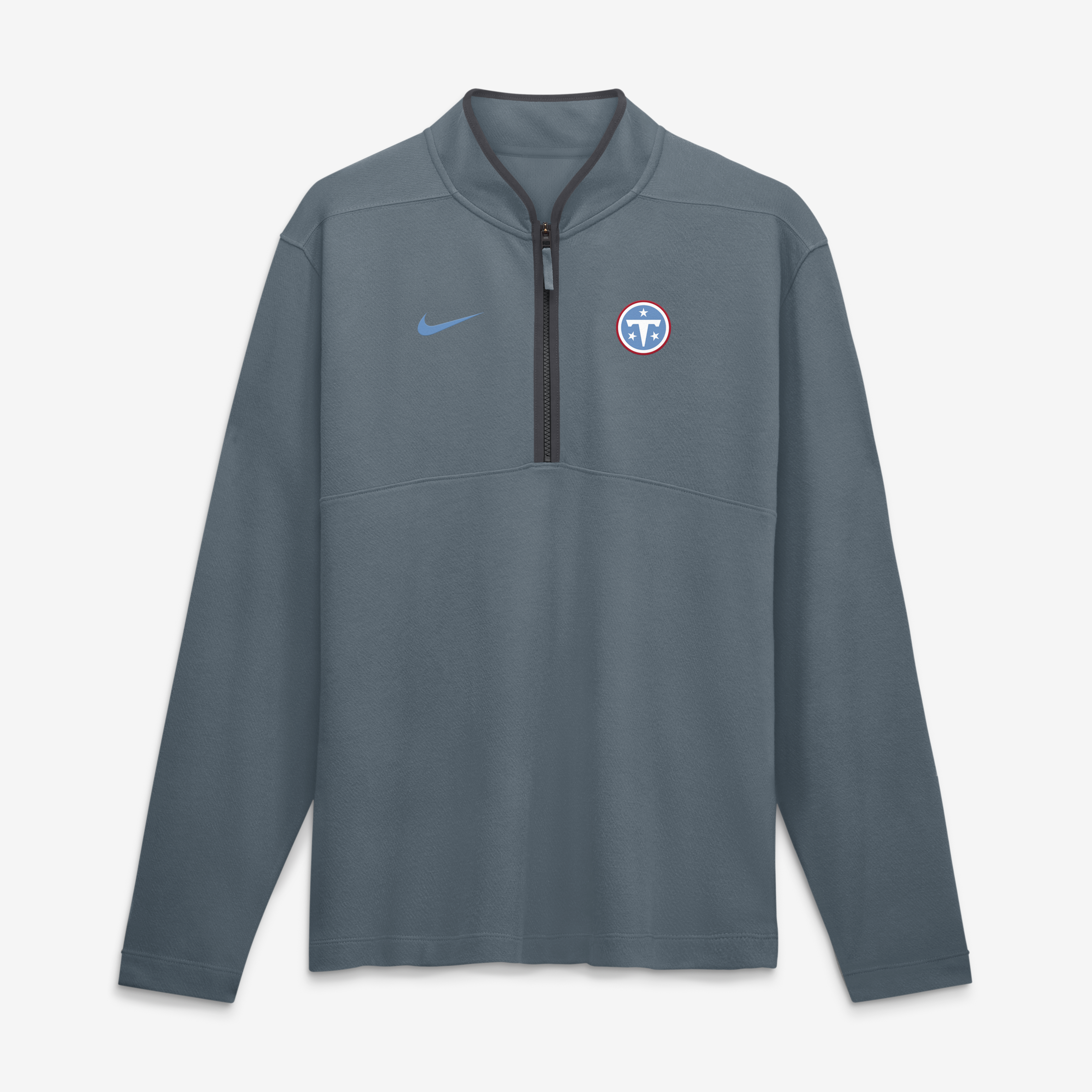 Nike Men's Anthracite Tennessee Titans Dri-fit Victory Half-Zip Pullover - Anthracite, Black