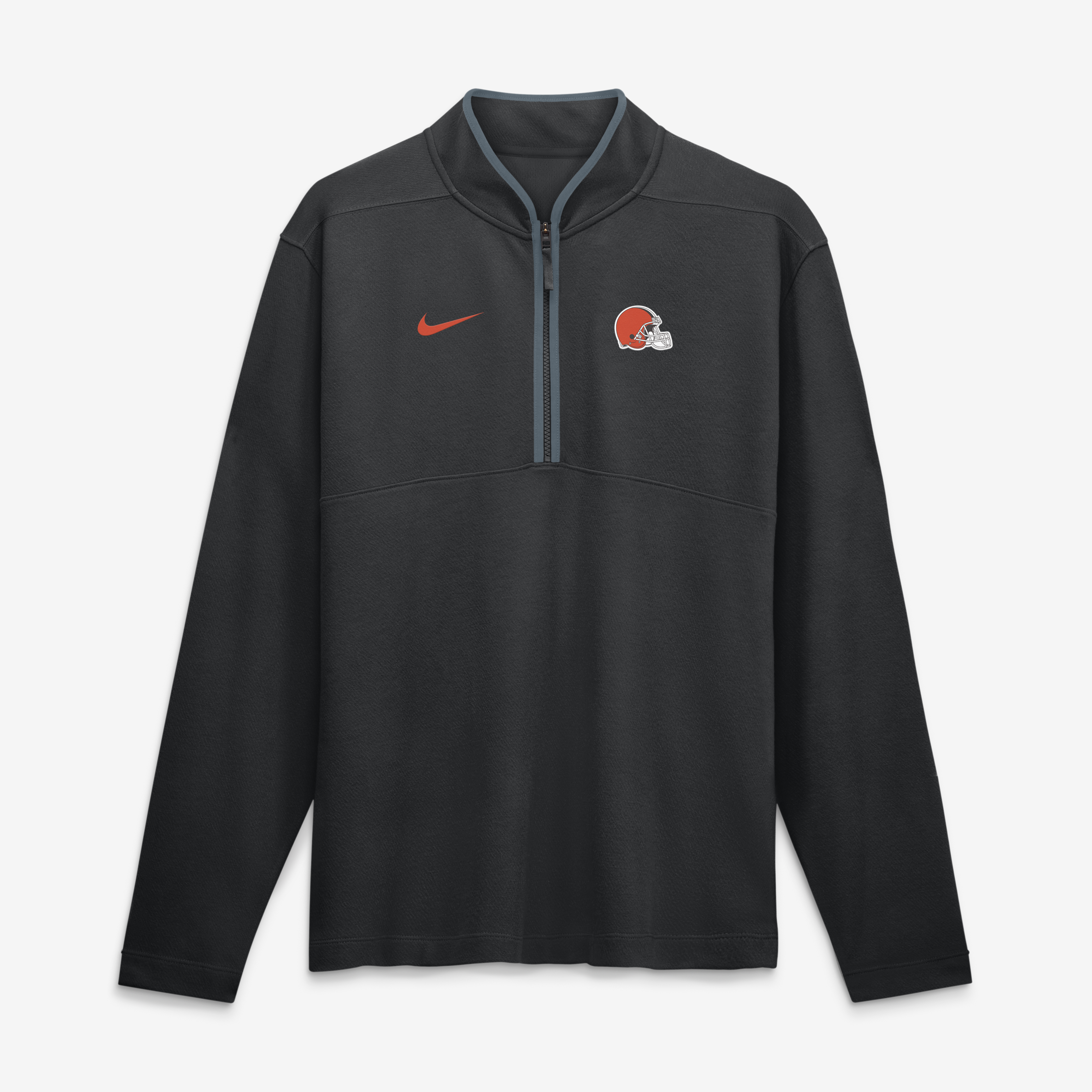 Nike Men's Black Cleveland Browns Dri-fit Victory Half-Zip Pullover - Black, Anthracite
