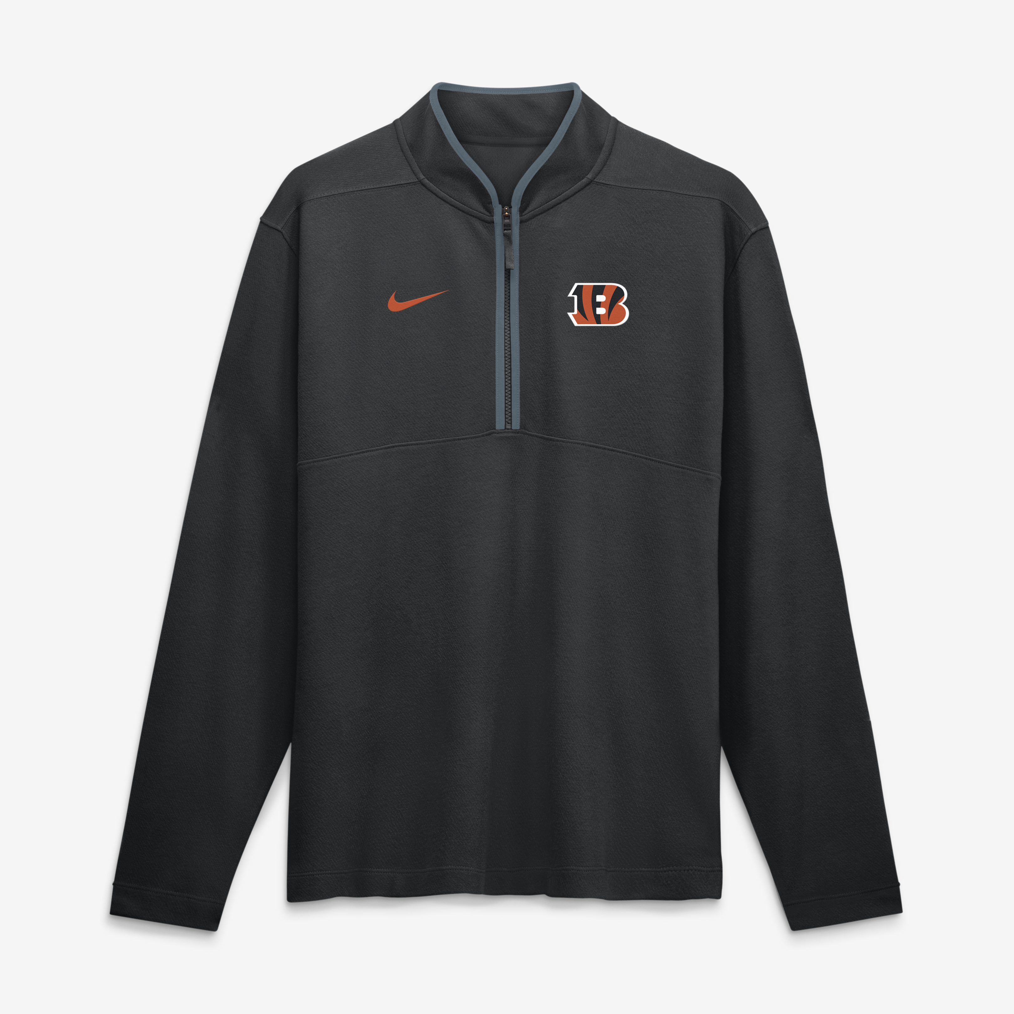 Nike Men's Black Cincinnati Bengals Dri-fit Victory Half-Zip Pullover - Black, Anthracite