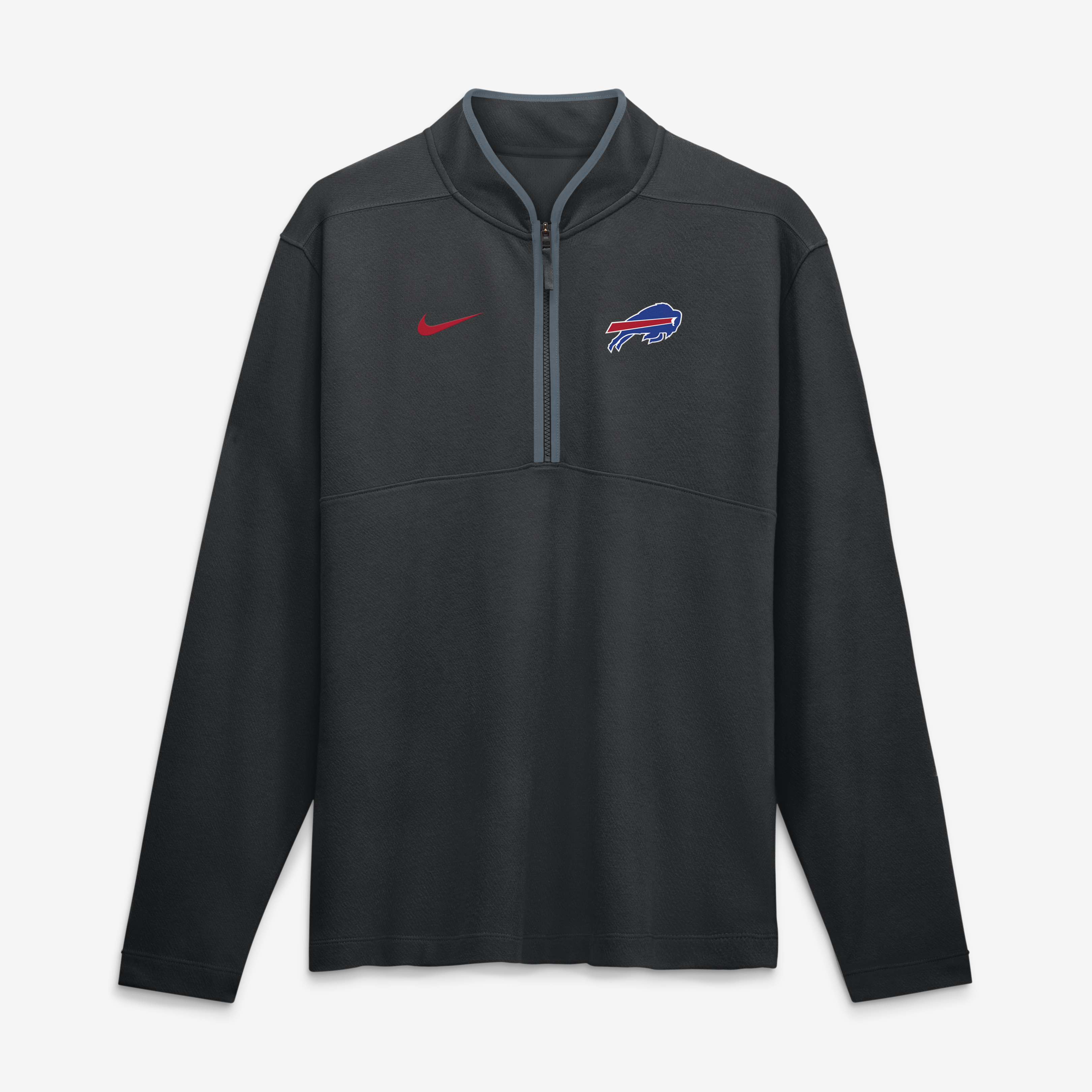 Men's Nike Black Buffalo Bills Dri-FIT Victory Half-Zip Pullover