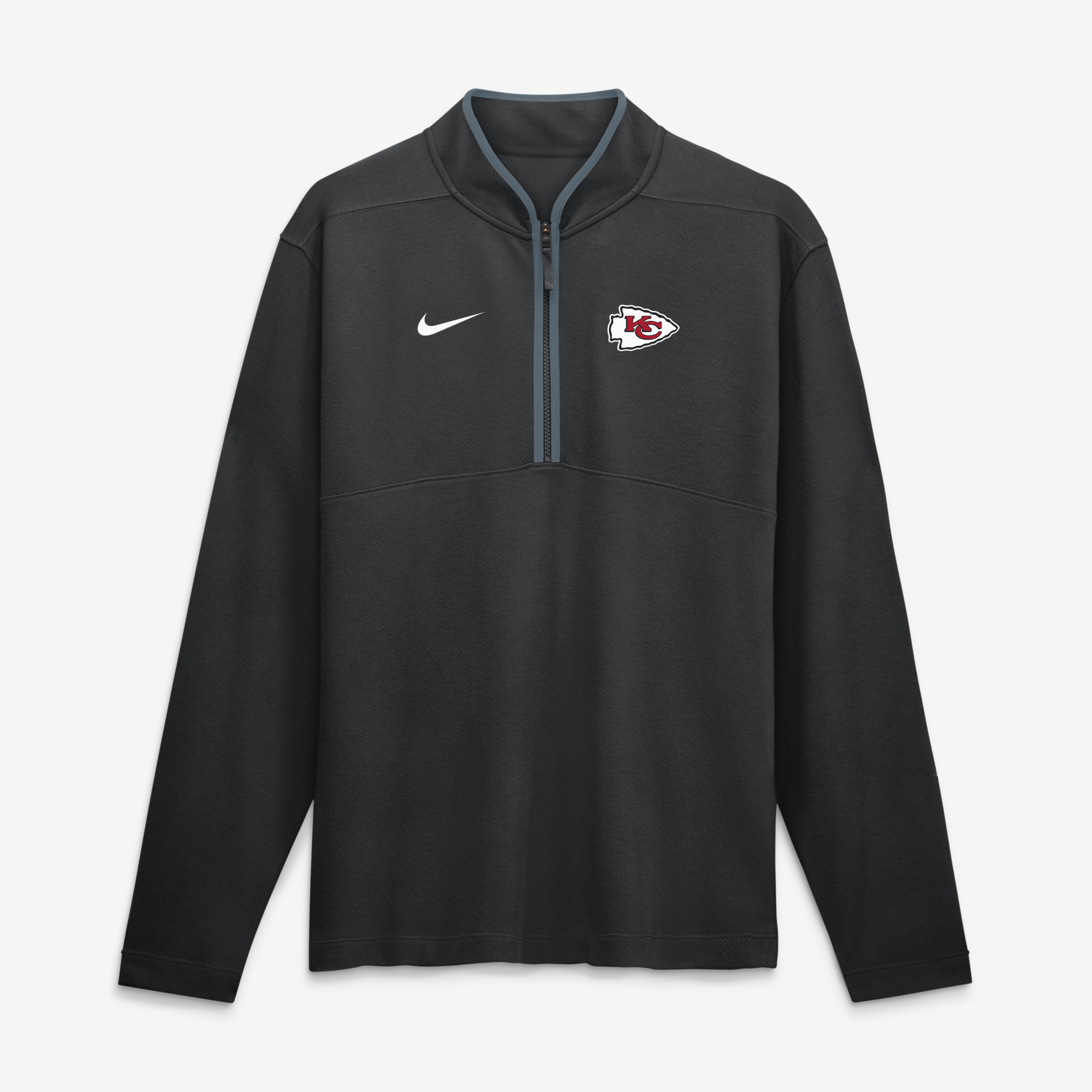 Men's Nike Black Kansas City Chiefs Dri-FIT Victory Half-Zip Pullover