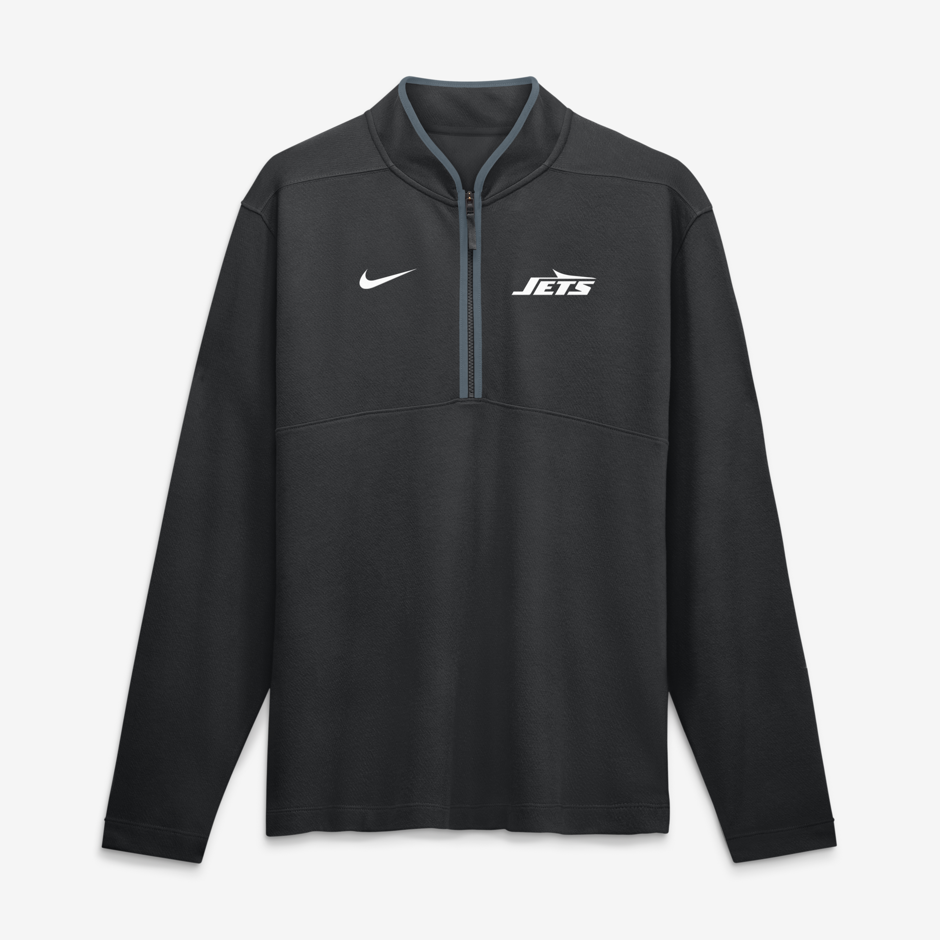 Men's Nike  Black New York Jets Dri-FIT Victory Half-Zip Pullover