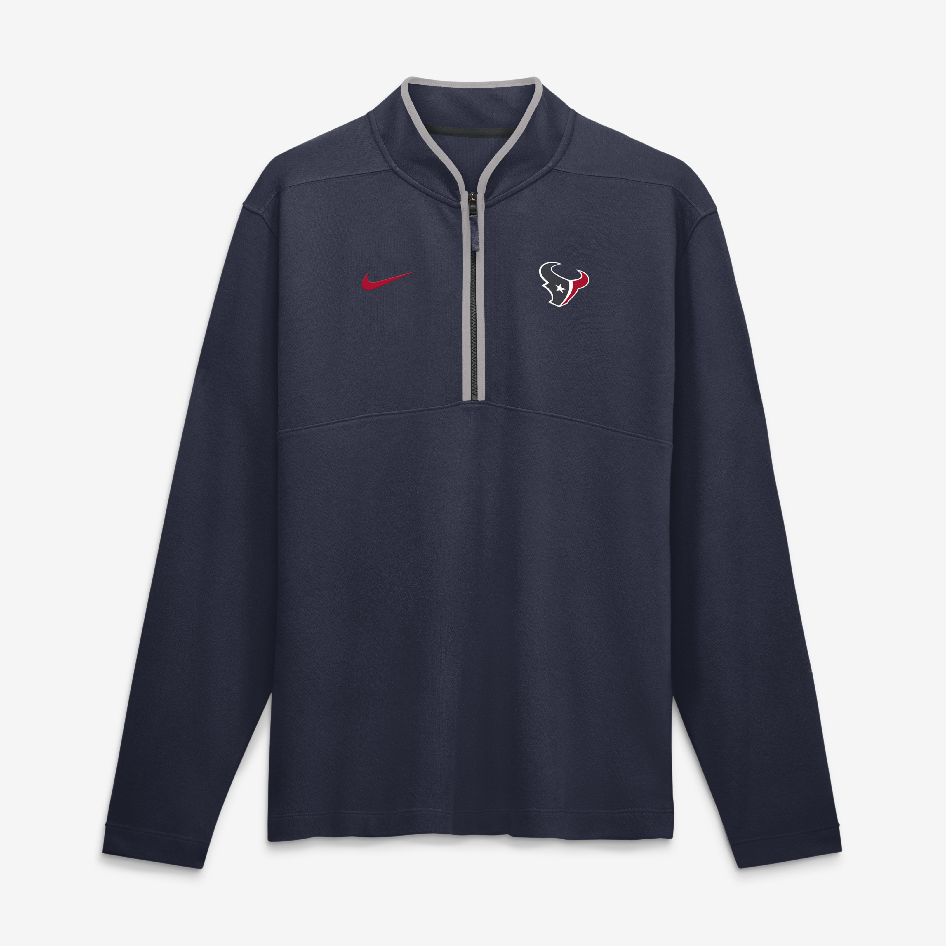 Nike Men's Navy Houston Texans Dri-fit Victory Half-Zip Pullover - Navy, Gray