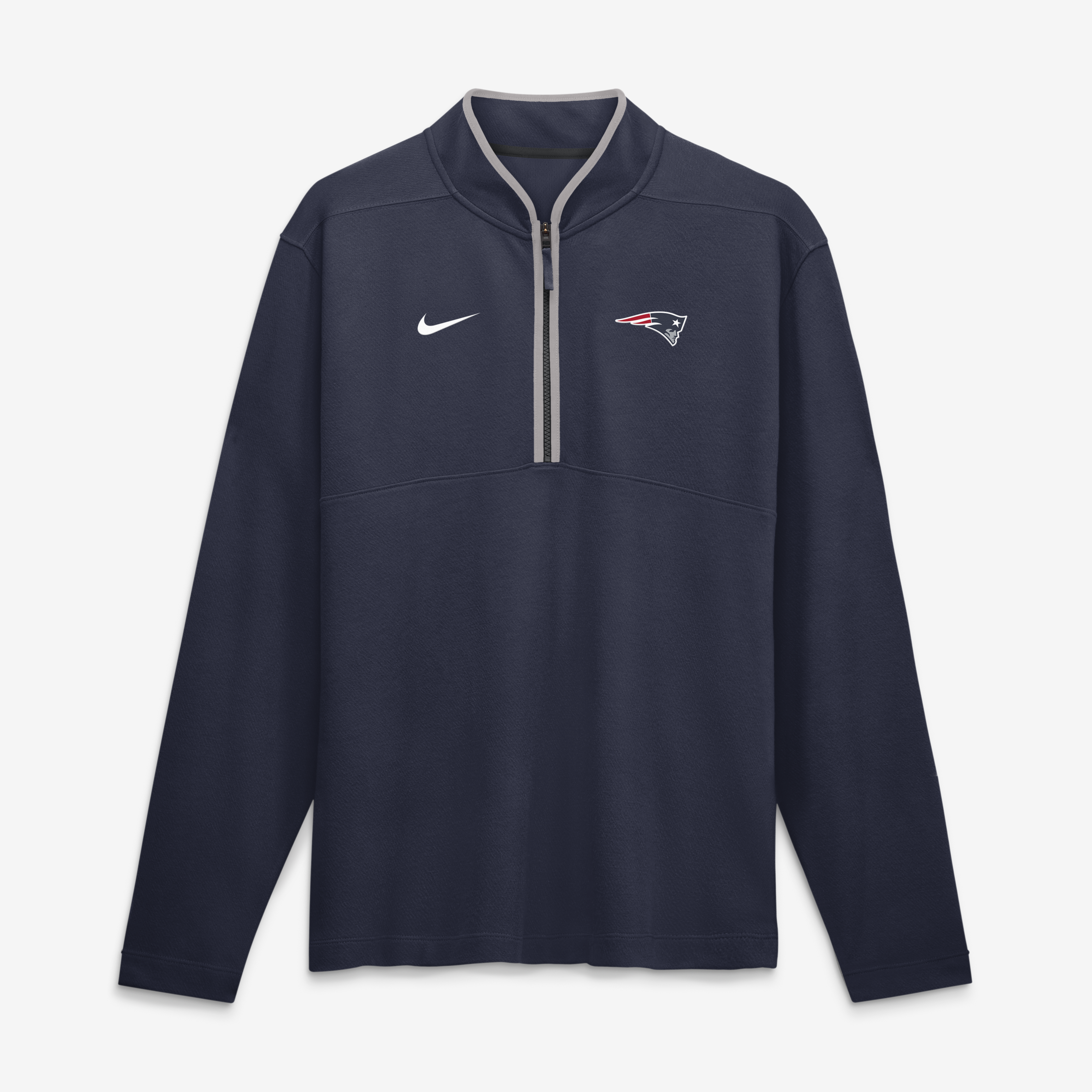 Men's Nike  Navy New England Patriots Dri-FIT Victory Half-Zip Pullover
