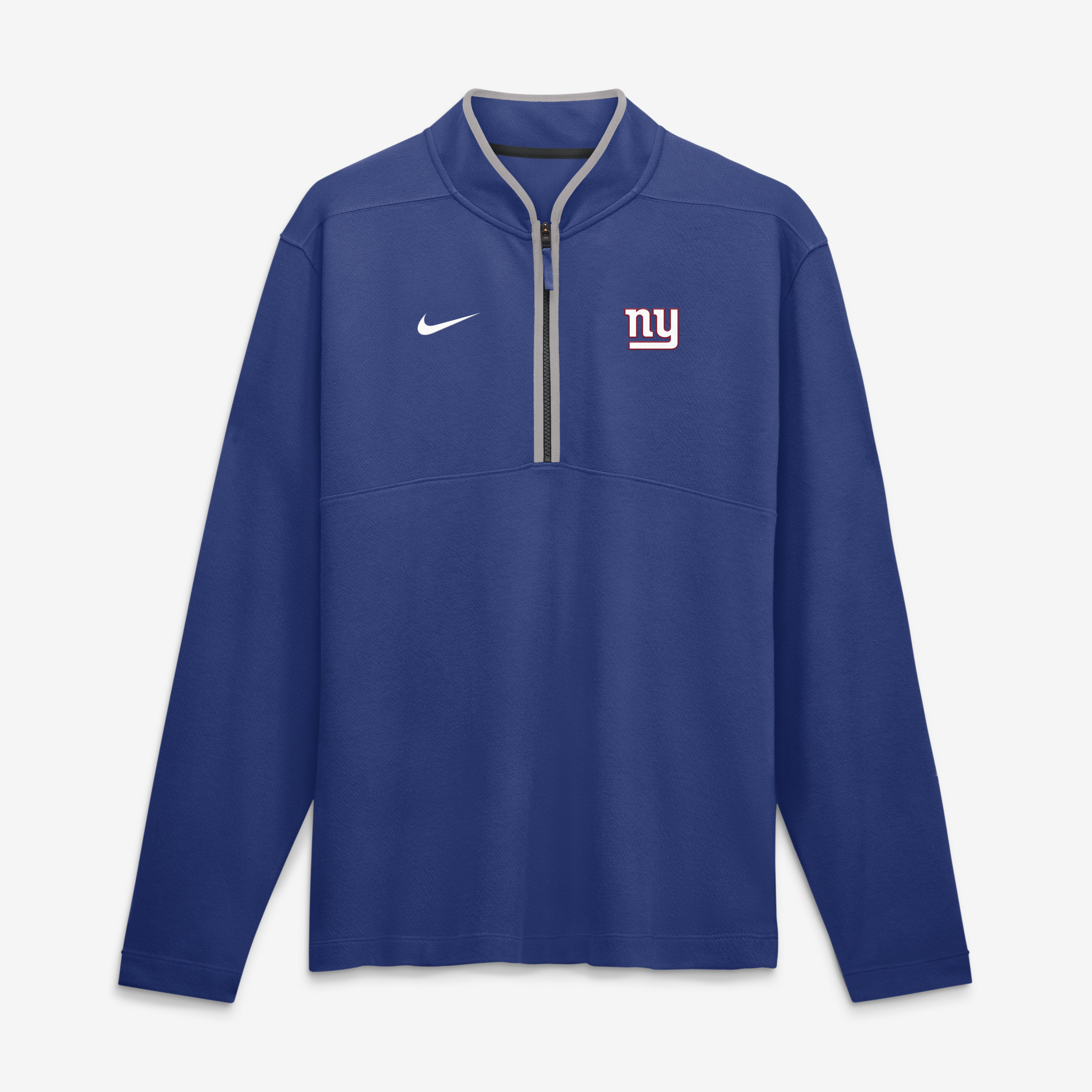 Nike Men's Royal New York Giants Dri-fit Victory Half-Zip Pullover - Royal, Gray