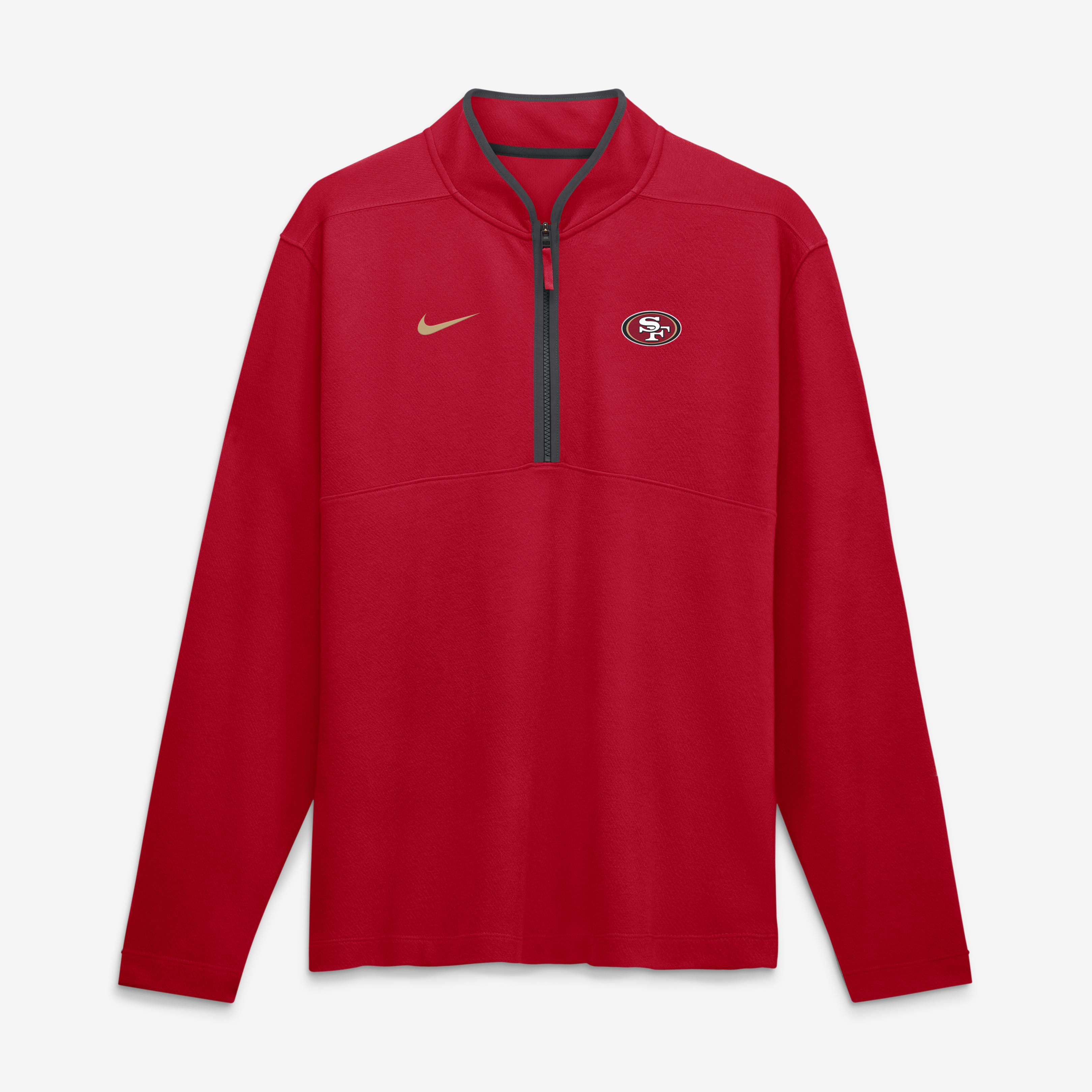 Nike Men's Scarlet San Francisco 49ers Dri-fit Victory Half-Zip Pullover - Scarlet, Anthracite