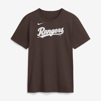 Men's Nike  Brown Texas Rangers Core Cinder T-Shirt