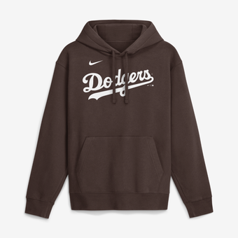 Men's Nike  Brown Los Angeles Dodgers Core Cinder Club Fleece Hoodie