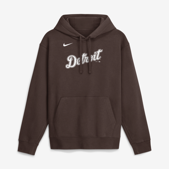 Men's Nike  Brown Detroit Tigers Core Cinder Club Fleece Hoodie