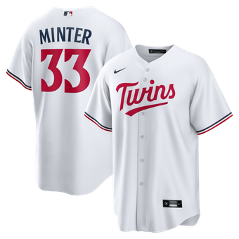 Men's Nike A.J. Minter White Minnesota Twins Home Replica Jersey