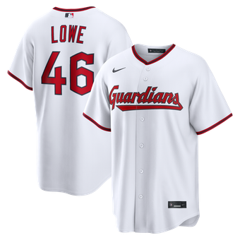Men's Nike Nathaniel Lowe White Cleveland Guardians Home Replica Jersey