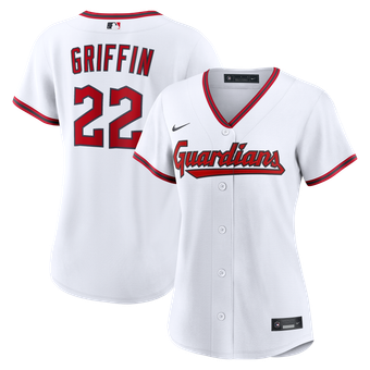 Women's Nike Foster Griffin White Cleveland Guardians Home Replica Jersey