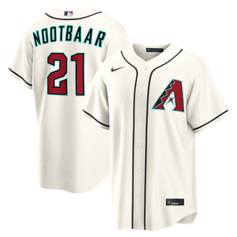 Men's Nike Lars Nootbaar Cream Arizona Diamondbacks Home Replica Jersey