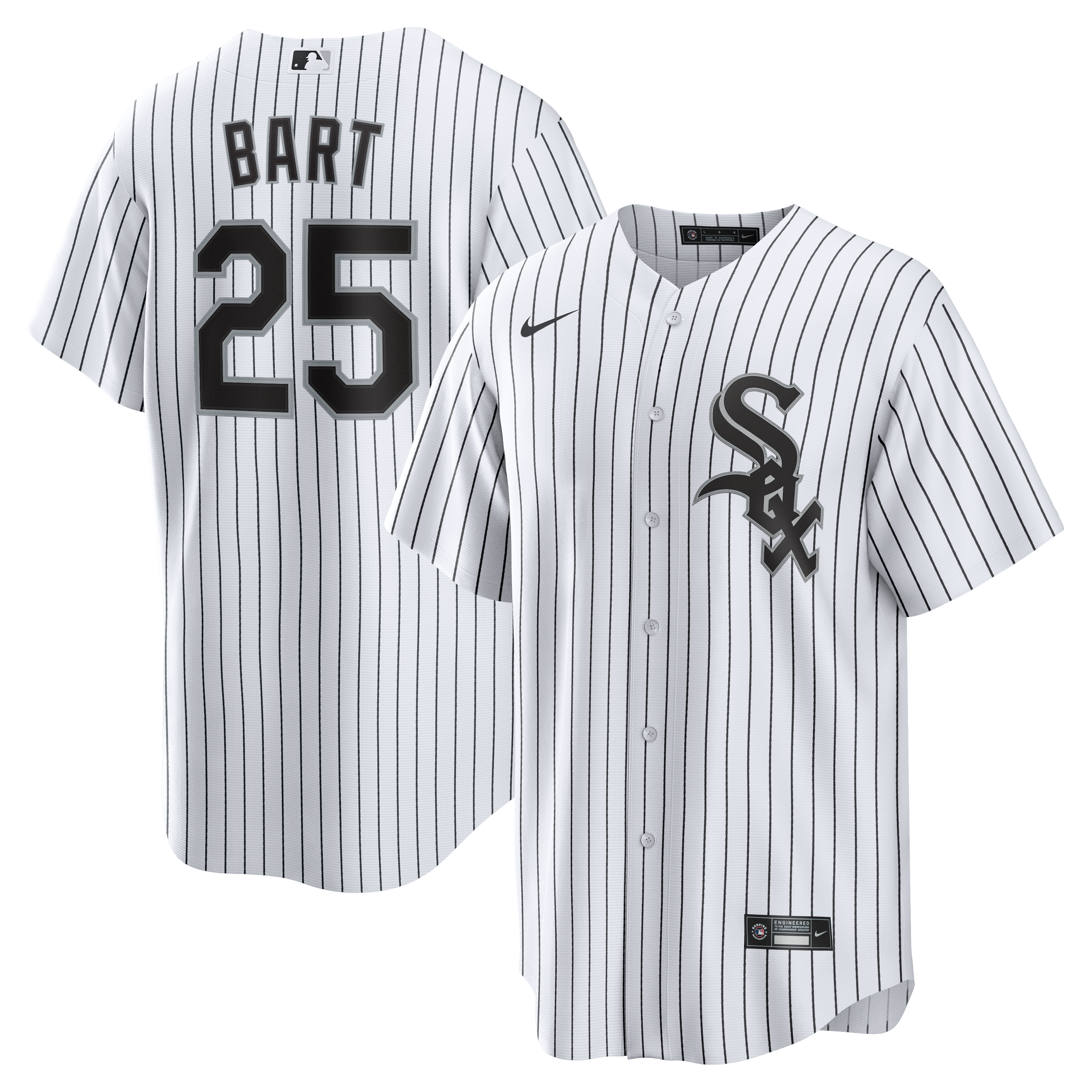 Men's Nike Joey Bart White Chicago White Sox Home Replica Jersey