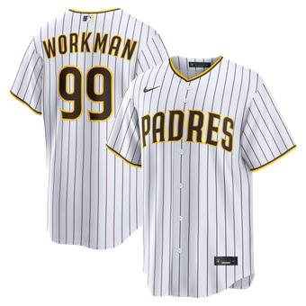 Men's Nike Gage Workman White San Diego Padres Home Replica Jersey