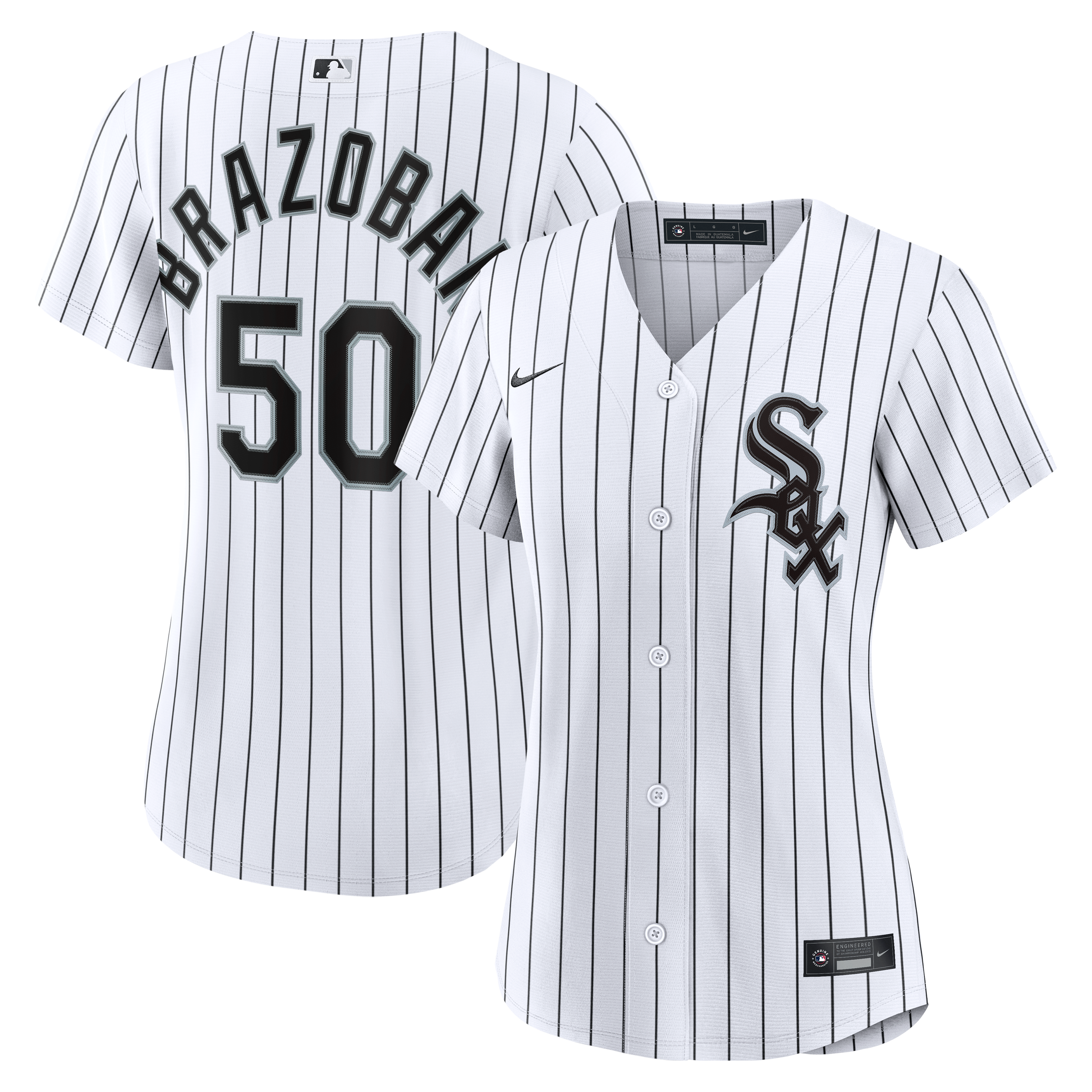 Women's Nike Huascar Brazoban White Chicago White Sox Home Replica Jersey