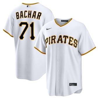 Men's Nike Lake Bachar White Pittsburgh Pirates Home Replica Jersey