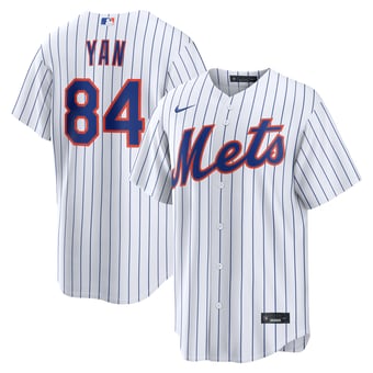 Men's Nike Jefry Yan White New York Mets Home Replica Jersey