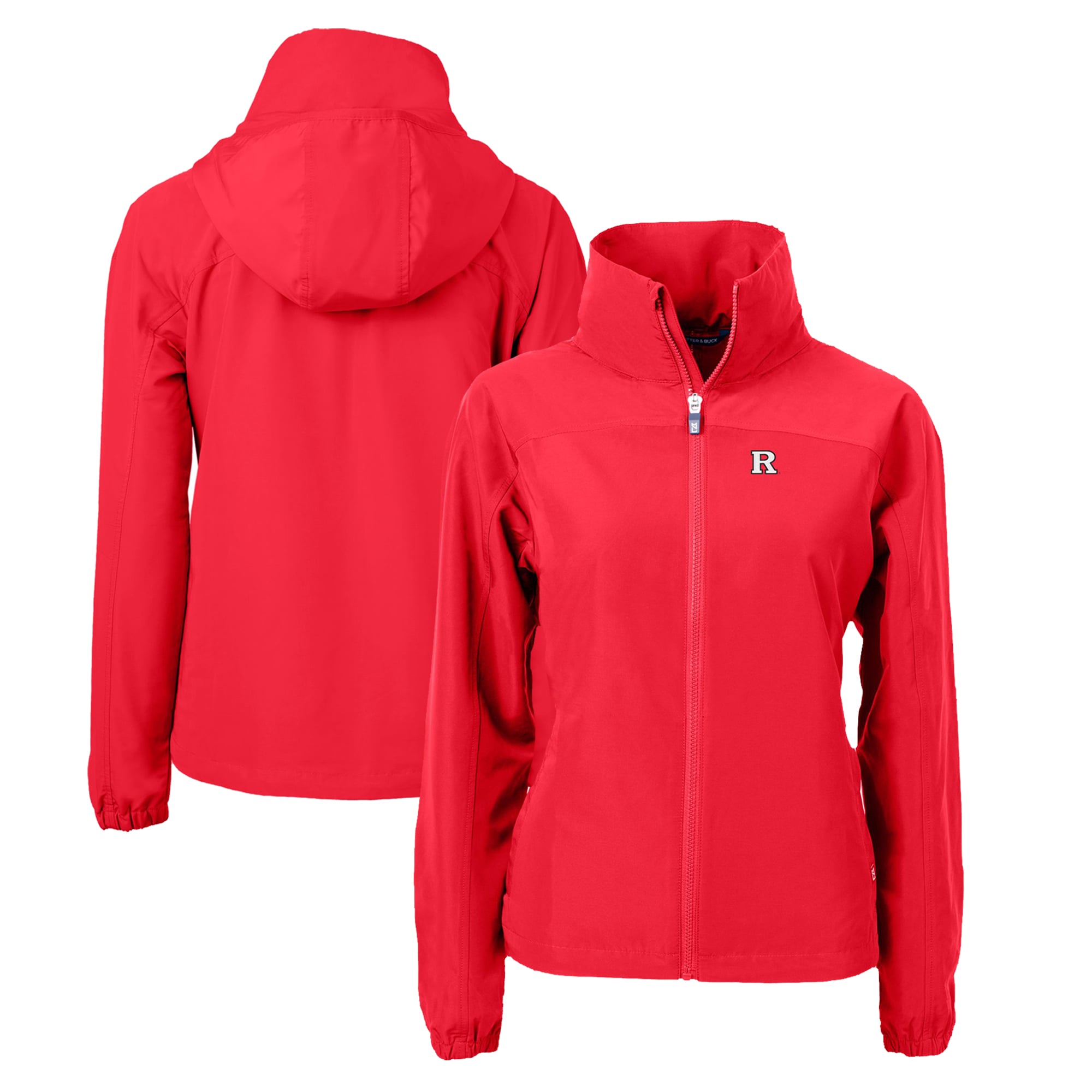 Women's Cutter & Buck  Scarlet Rutgers Scarlet Knights Charter Eco Recycled Full-Zip Jacket