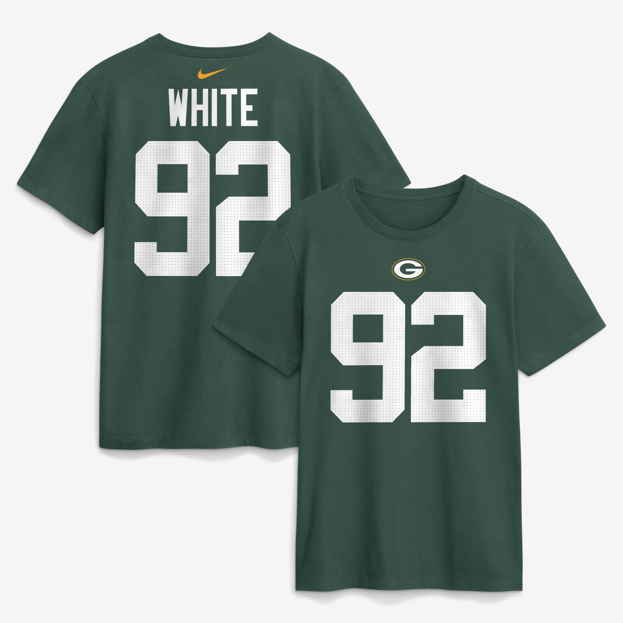 Men's Nike Reggie White Green Green Bay Packers Retired Name & Number T-Shirt
