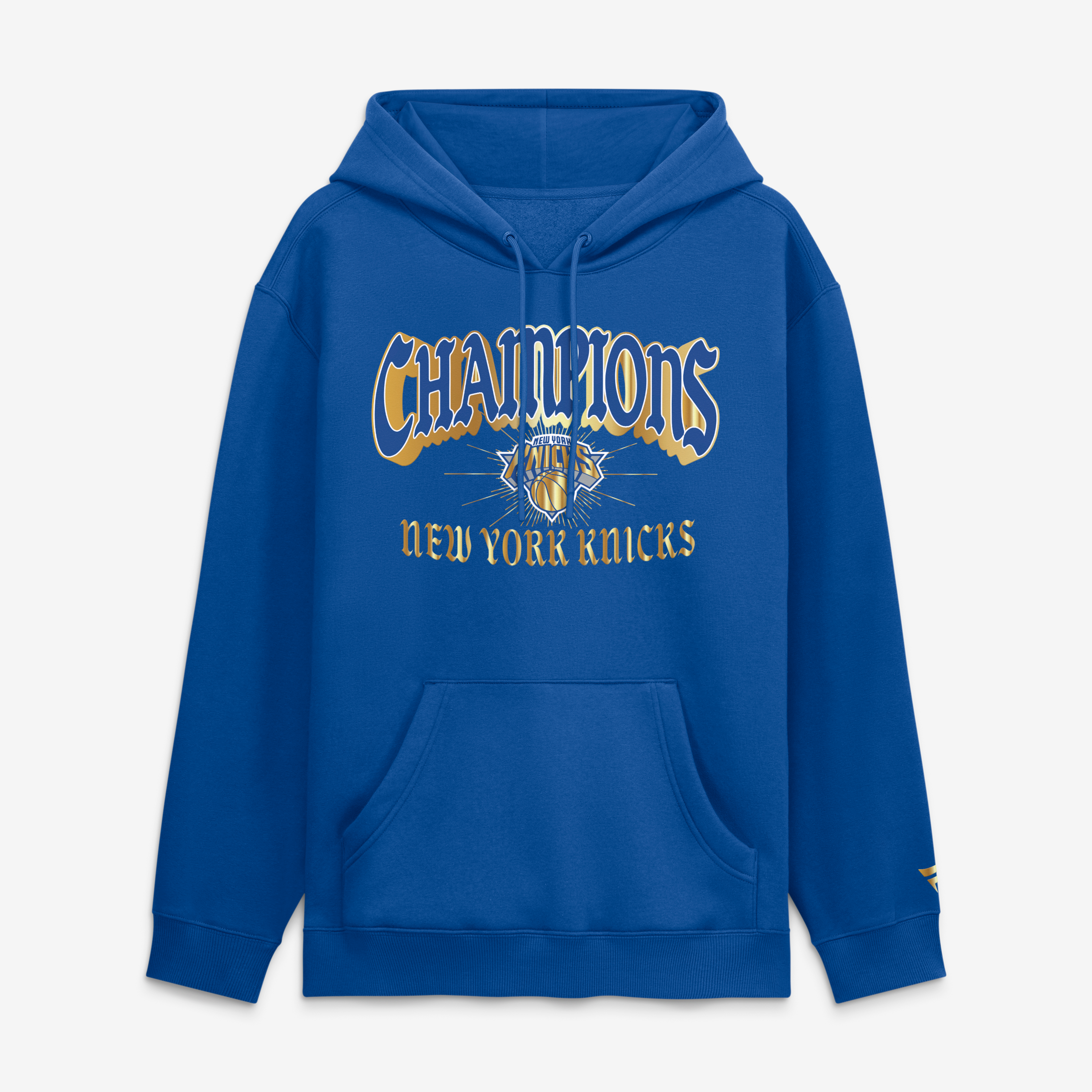 Men's Fanatics Blue New York Knicks 2026 NBA Finals Champions Worth Its Weight Hoodie