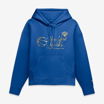 Women's Fanatics Blue New York Knicks 2026 NBA Finals Champions Golden Era Hoodie