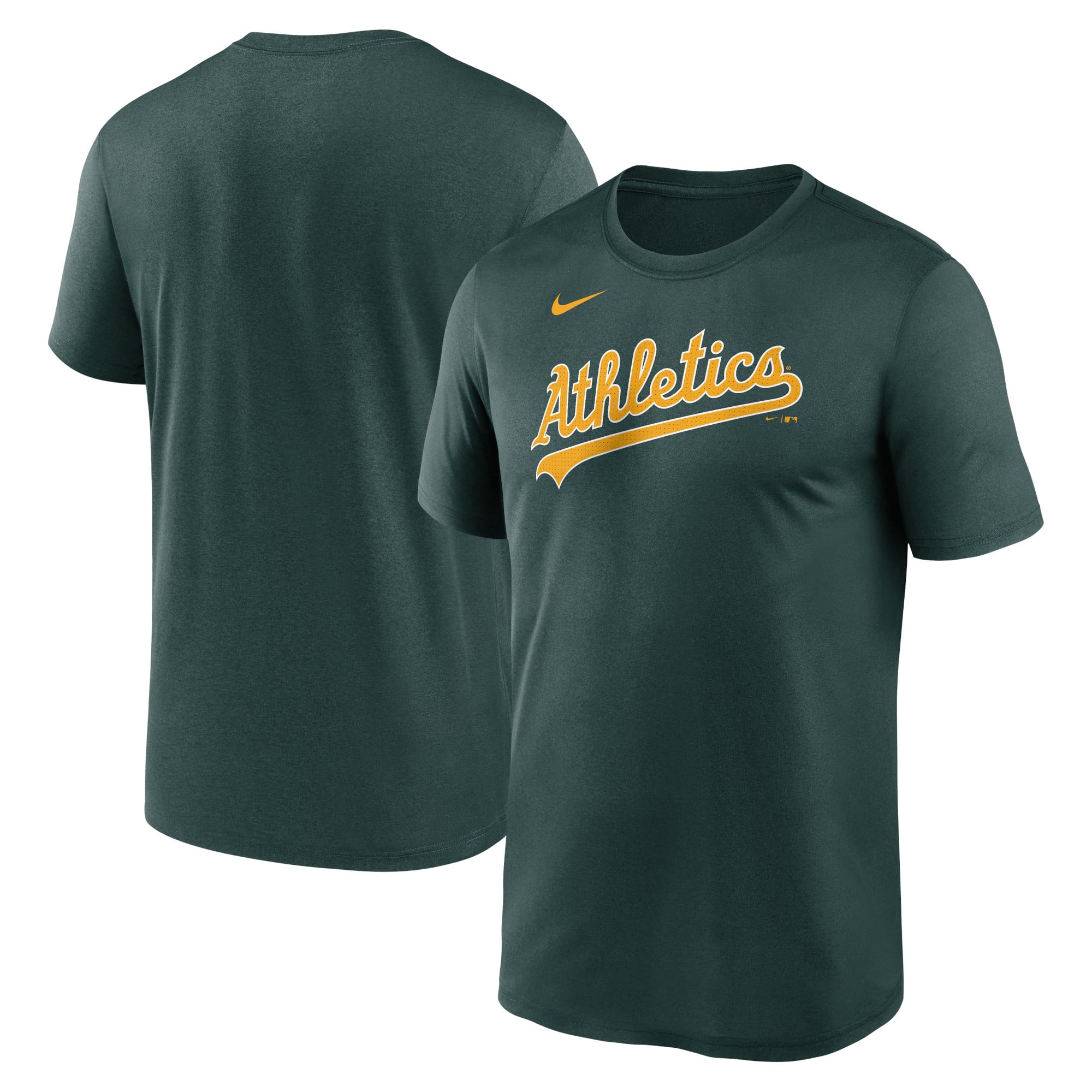 Men's Nike Green Athletics Legend Fuse Wordmark T-Shirt