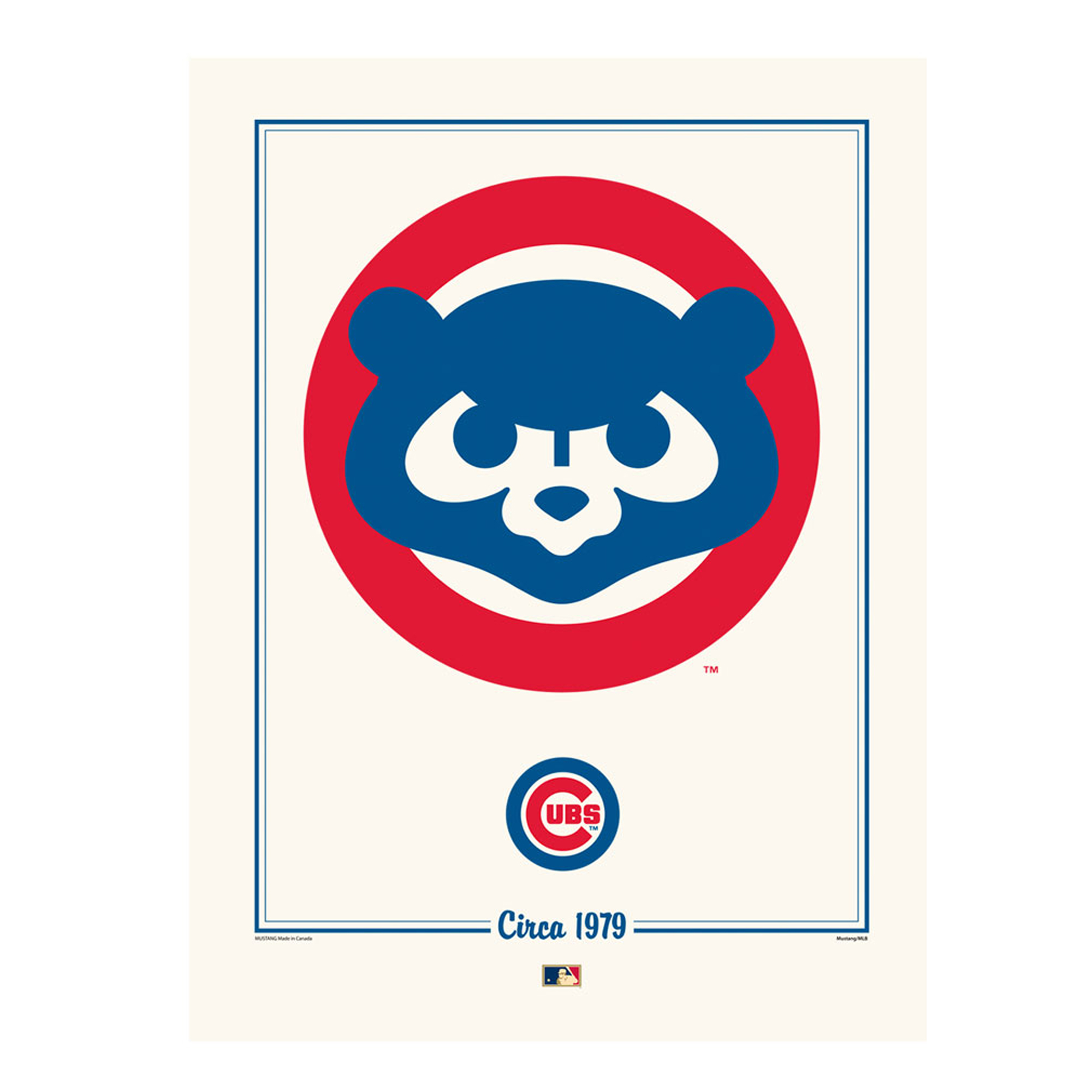 Chicago Cubs 12" x 16" Cooperstown Logo Art Print