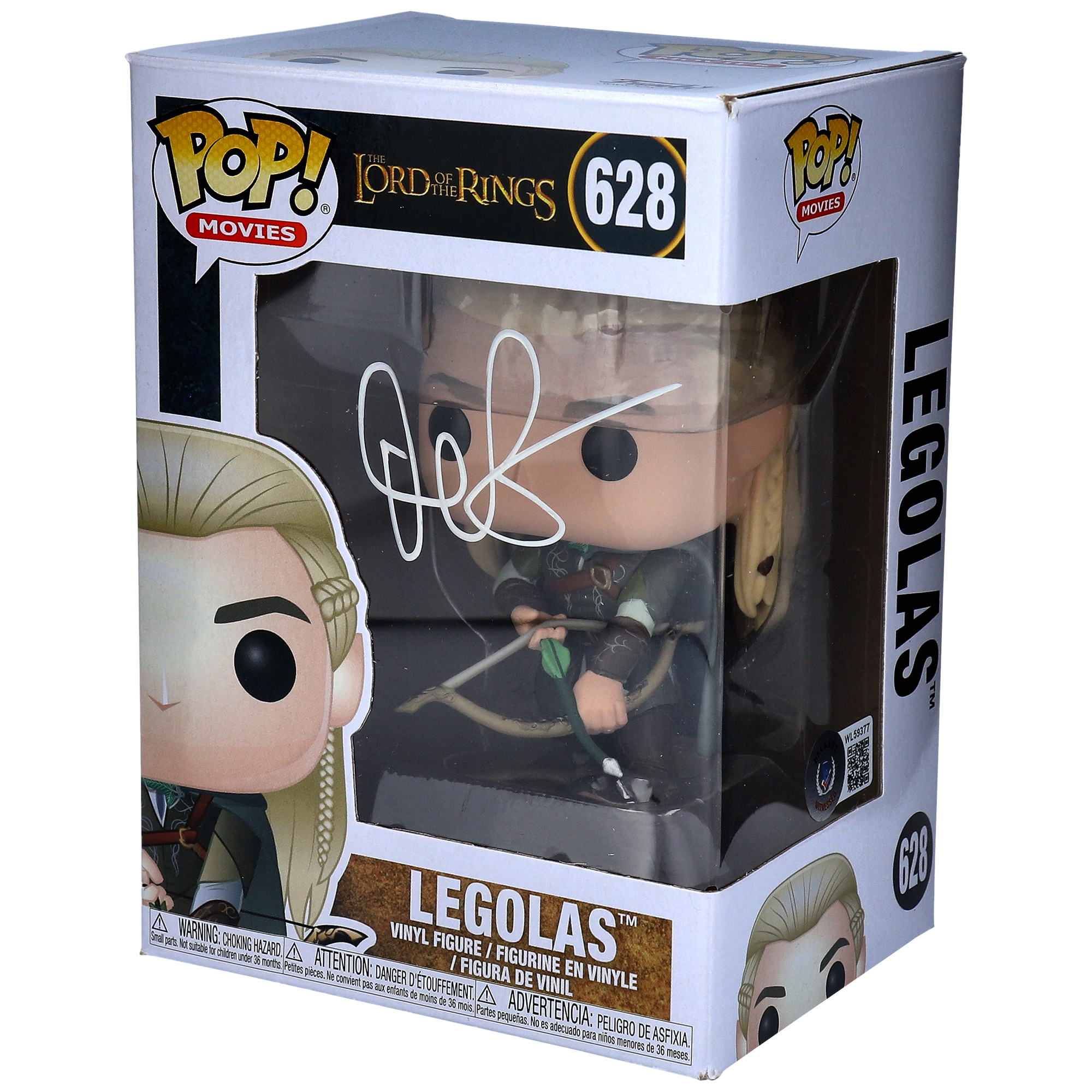 Orlando Bloom Lord of the Rings Autographed #628 Legolas Funko Pop! Signed in