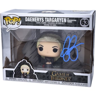Emilia Clarke Game of Thrones Autographed Daenerys on Dragonstone #63 Funko Pop!