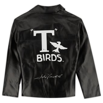 John Travolta Grease Autographed T Birds Leather Jacket