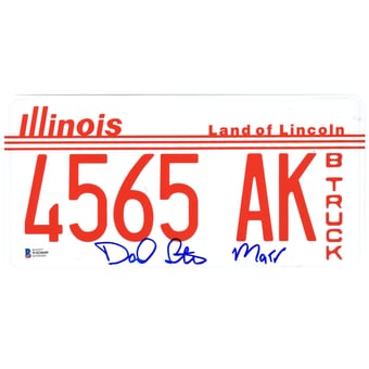 Daniel Stern Home Alone Autographed 4565 AK License Plate with "Marv" Inscription - Beckett