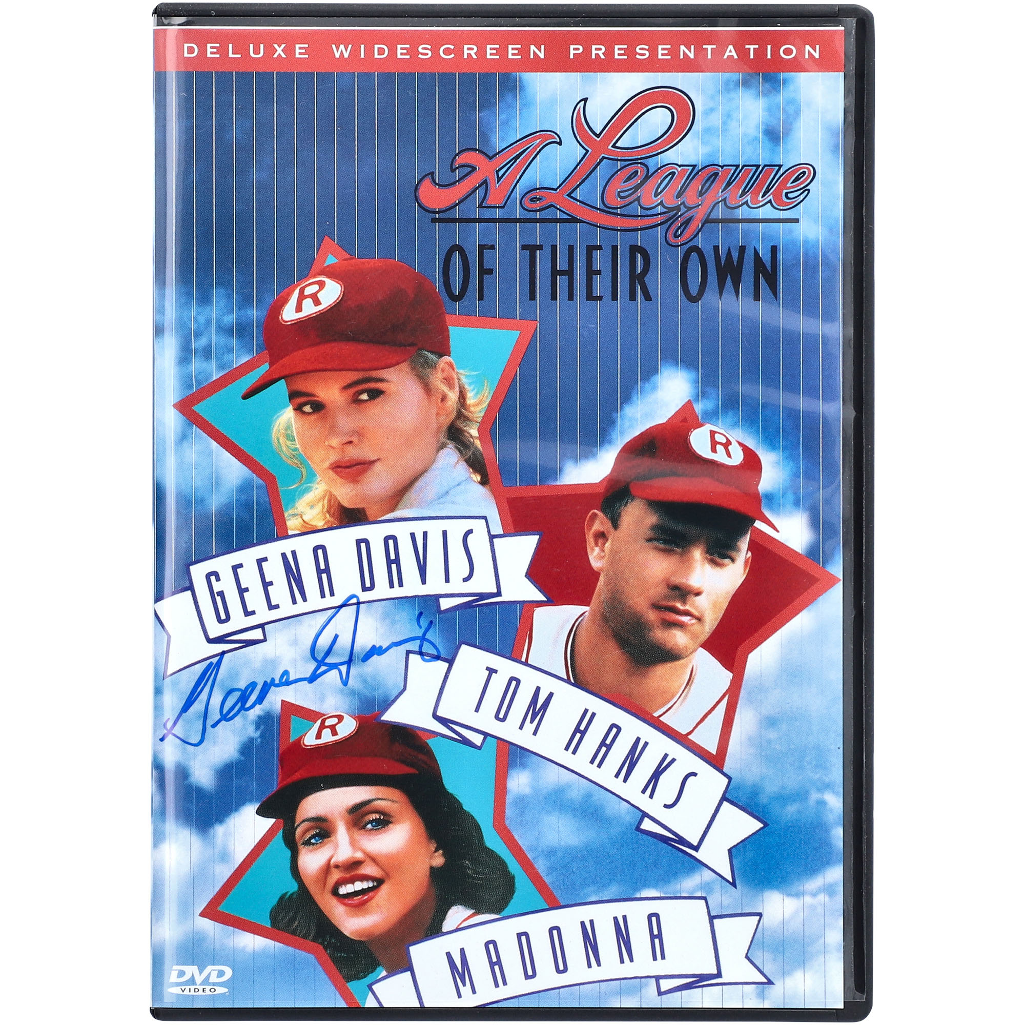 Geena Davis A League Of Their Own Autographed DVD Cover
