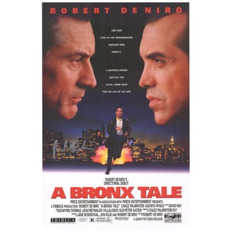 Robert De Niro Autographed 12" x 18" A Bronx Tale Movie Poster Print
