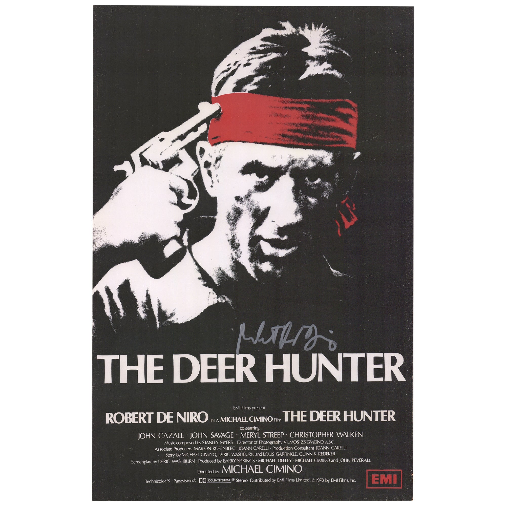 Robert De Niro Autographed 12" x 18" The Deer Hunter Movie Poster Print
