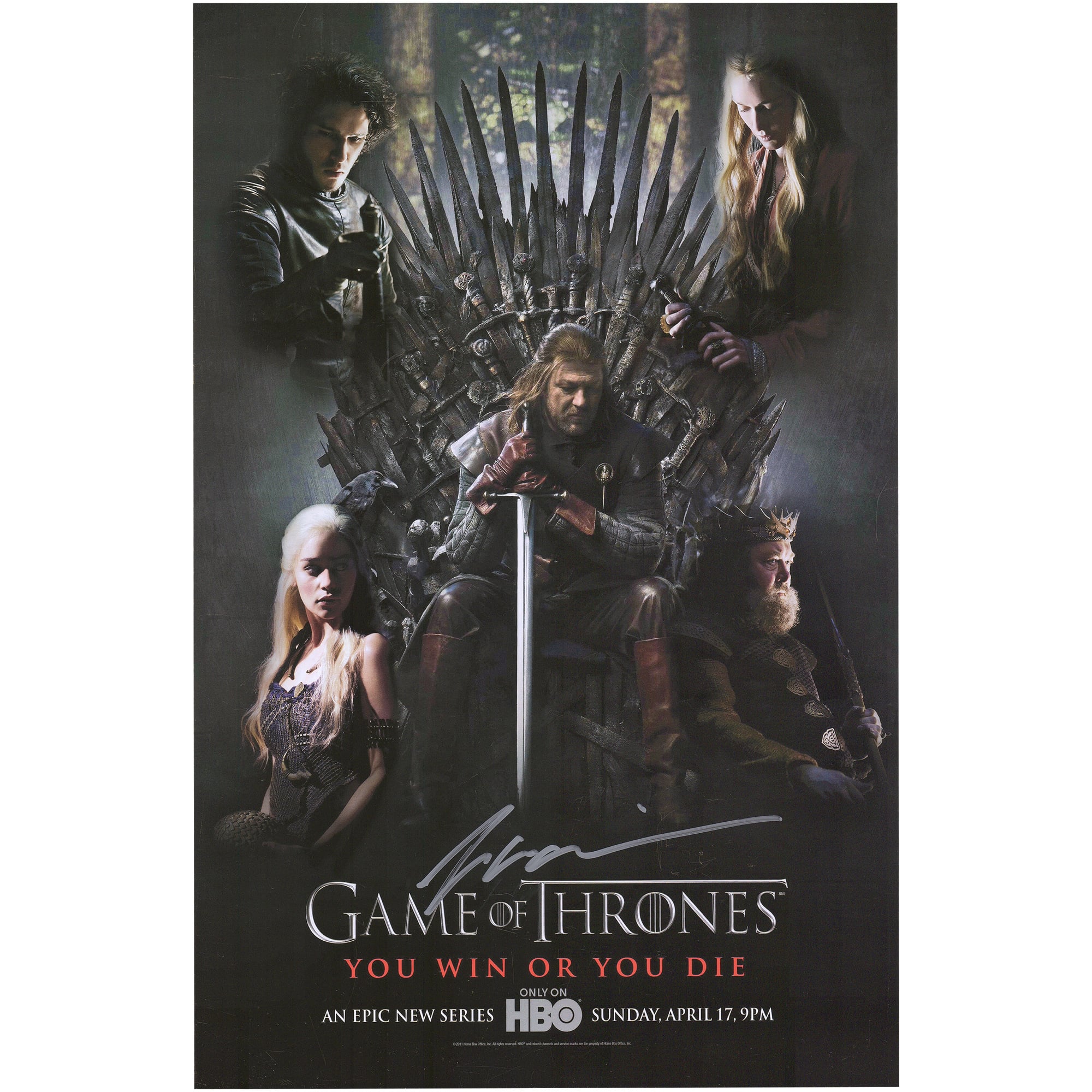 Peter Dinklage Game of Thrones Autographed 11" x 17" Movie Poster