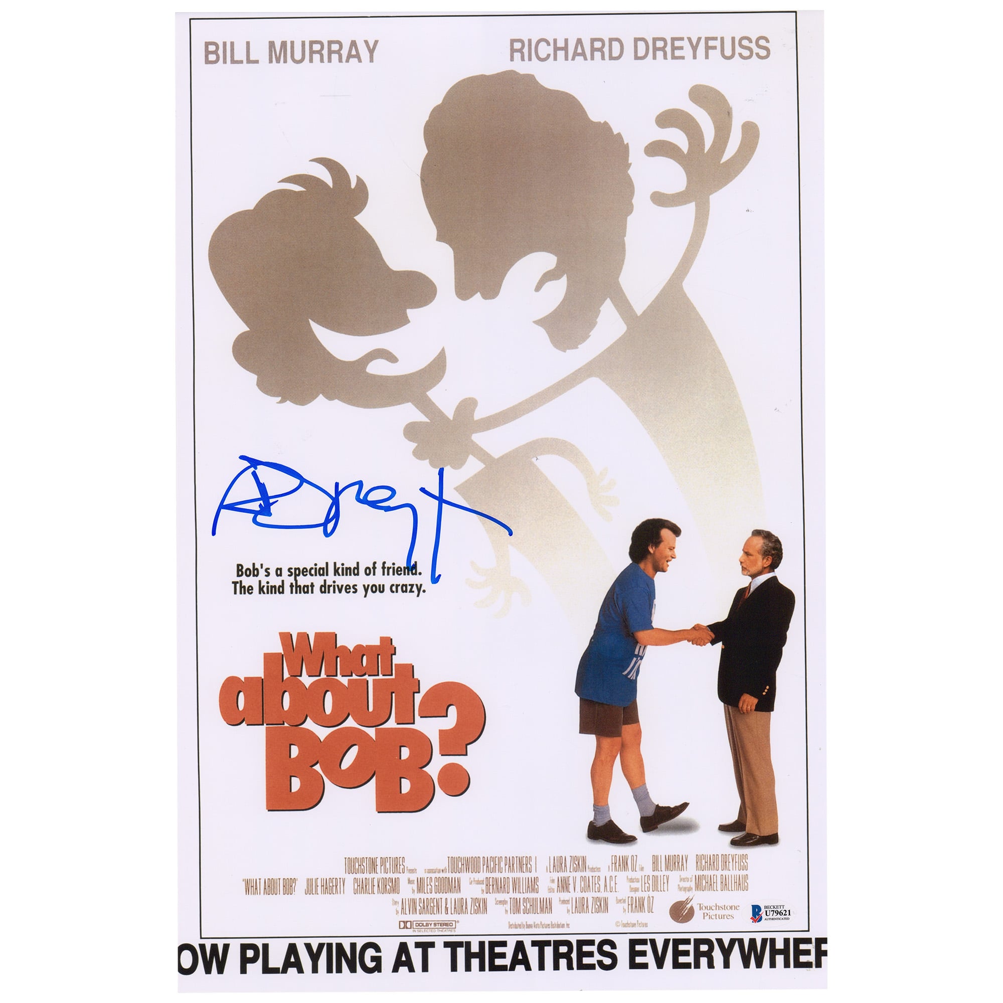 Richard Dreyfuss What About Bob? Autographed 12" x 18" Photograph