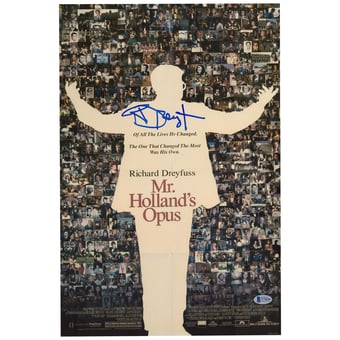 Richard Dreyfuss Mr. Holland's Opus Autographed 12" x 18" Photograph