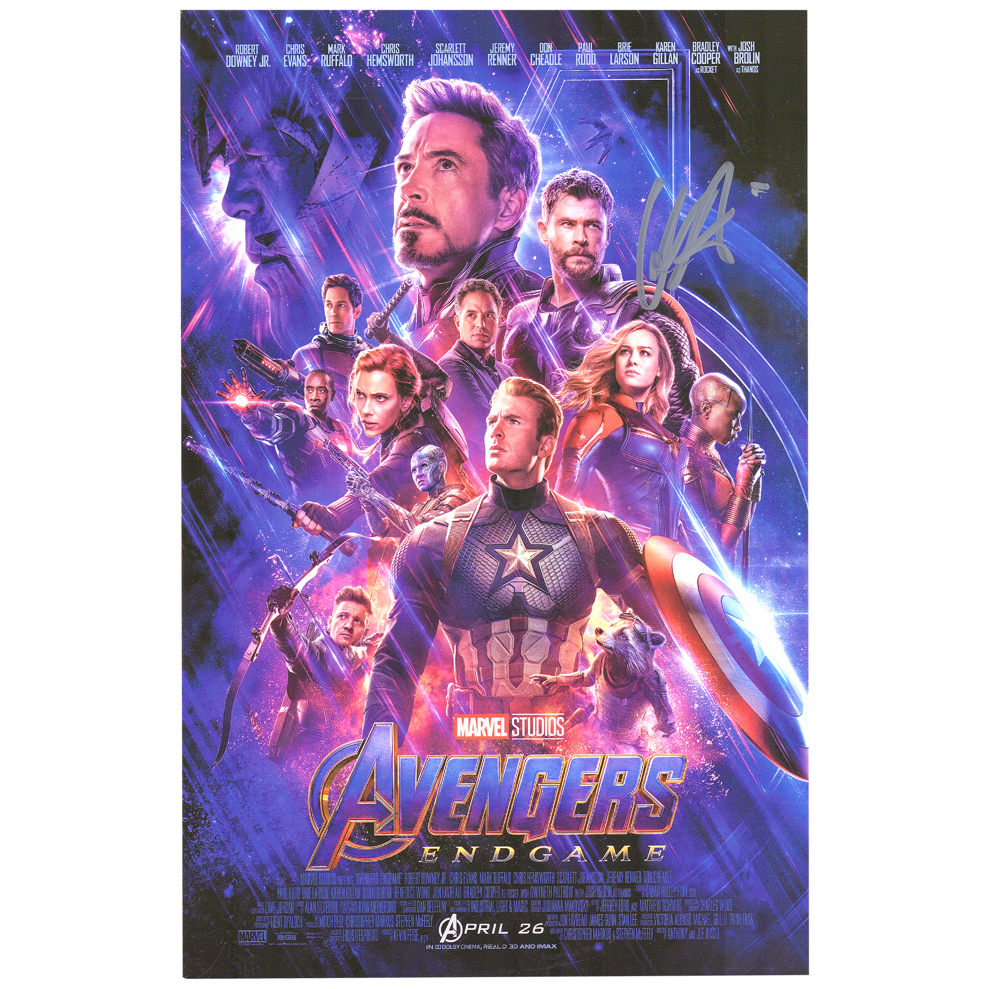 Chris Hemsworth The Avengers: Endgame Autographed 11″ x 17″ Movie Poster Chris Hemsworth The Avengers: Endgame Autographed 11″ x 17″ Movie Poster