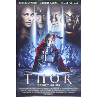 Chris Hemsworth Thor Autographed 27" x 40" Movie Poster