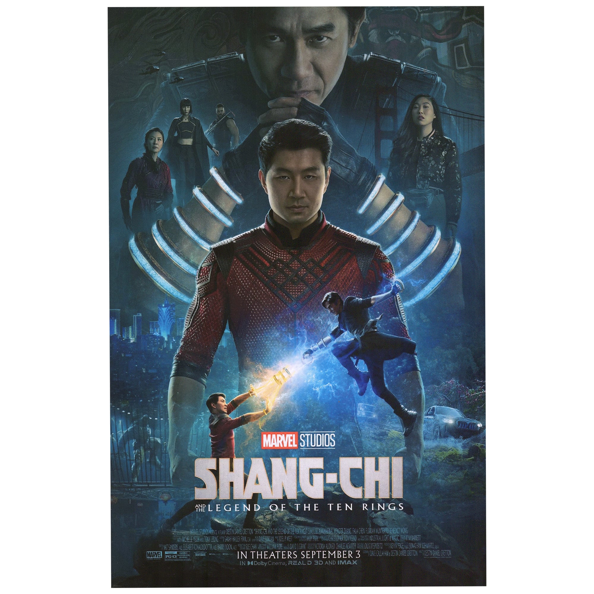 Simu Liu Autographed Shang-Chi and the Legend of the Ten Rings 11" x 17" Movie Poster