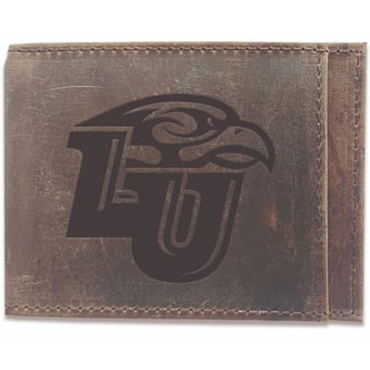 Brown Liberty Flames Bifold Leather Wallet