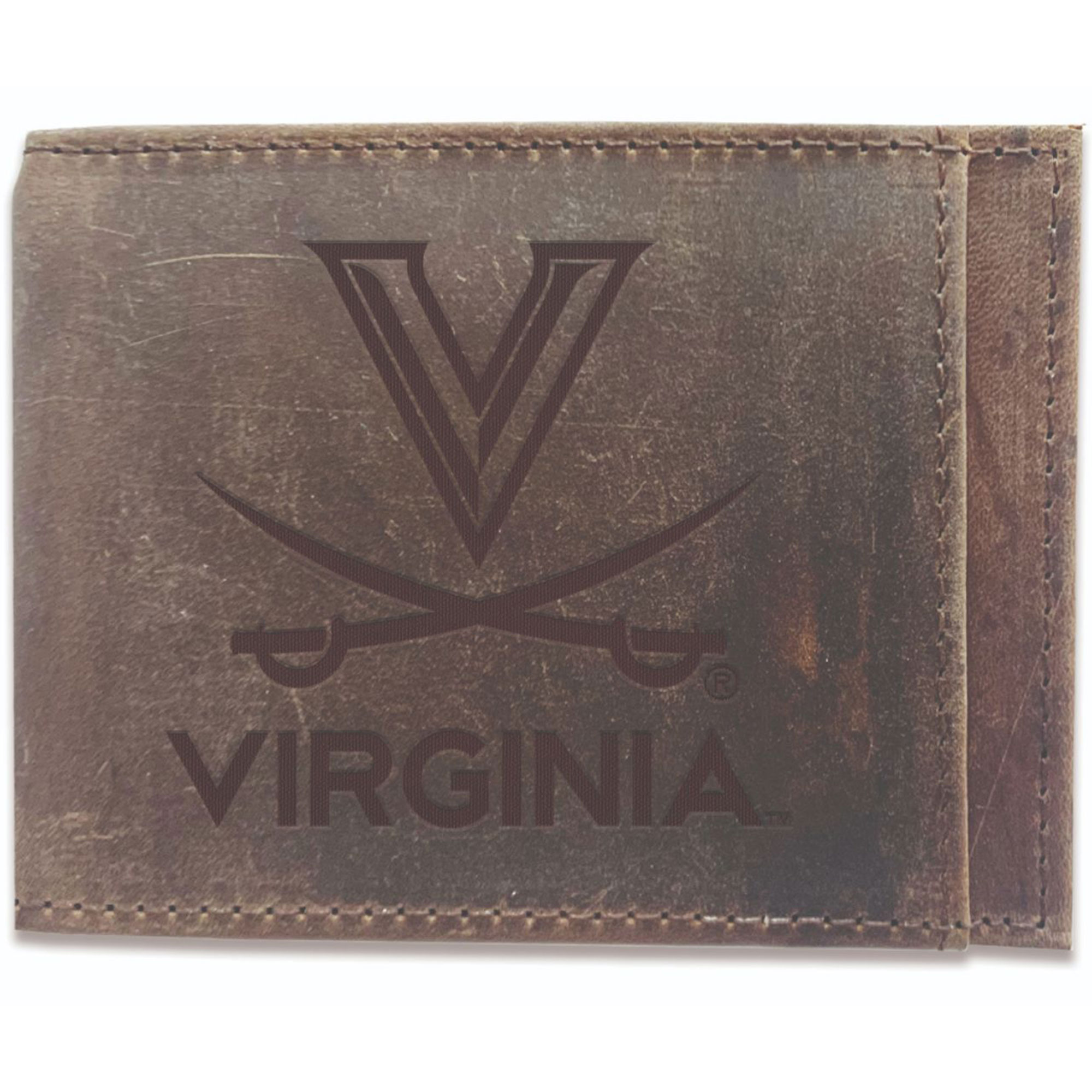 Brown Virginia Cavaliers Bifold Leather Wallet Brown Virginia Cavaliers Bifold Leather Wallet