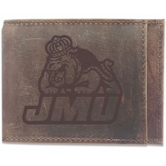 Brown James Madison Dukes Bifold Leather Wallet