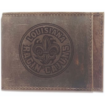 Brown Louisiana Ragin' Cajuns Bifold Leather Wallet